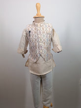 Joyfull  3 piece Kurta Set -Khadi Cotton